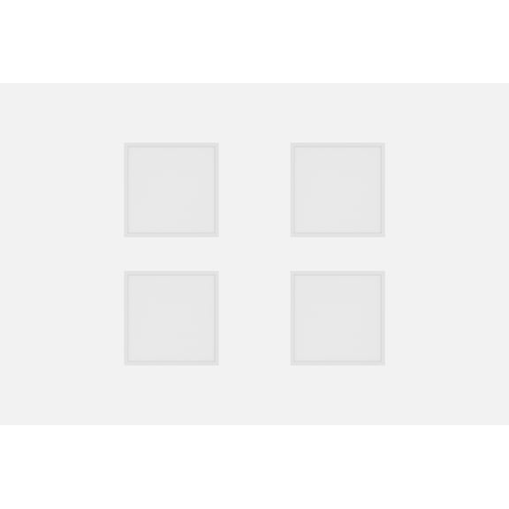 2x2 LED Panel 20/30/40 Watt selectable 4CCT 120V Dimmable pack of 4