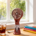 thumbnail image 4 of Ventilador de mano con rociador y batería recargable USB: ventilador portátil de niebla de agua para uso en exteriores durante el verano, base de escritorio incluida, velocidad ajustable par, 4 of 6
