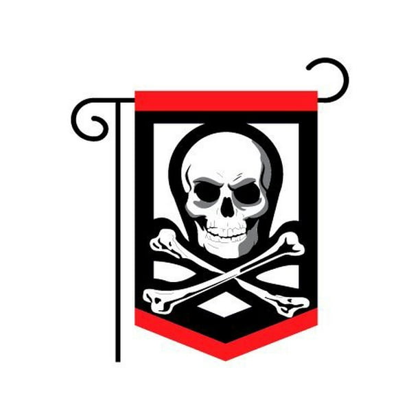 Pirate Garden Flag Indoor Outdoor 13 5 X 18 Walmart Com Walmart Com