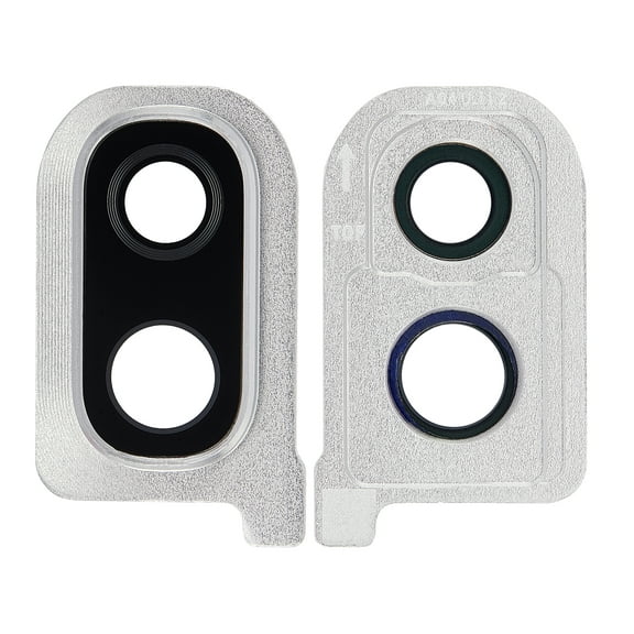 Replacement Back Camera Glass Lens and Cover Bezel Compatible For Samsung Galaxy A40 (A405 / 2019) (White)
