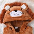 thumbnail image 6 of Baby Toddler Girls Sleeveless Hooded Bodysuit with Socks Two Piece Set Lion Outfit Animal Halloween Cosplay Halloween Kids Size 0-18 Months, 6 of 9