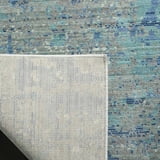 Mystique Light Blue/Multi Large Rectangle Rug-Color:Light Blue/Multi ...