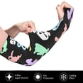 thumbnail image 3 of Sun Protection Arm Sleeves for Men Women, colorful halloween ghost Sleeves to Cover Arms with Thumb Hole Cooling Sleeve, 3 of 6