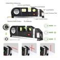 thumbnail image 1 of Fixit nivel laser 3 burbujas cinta métrica regla cruz horizontal vertical negro, 1 of 4