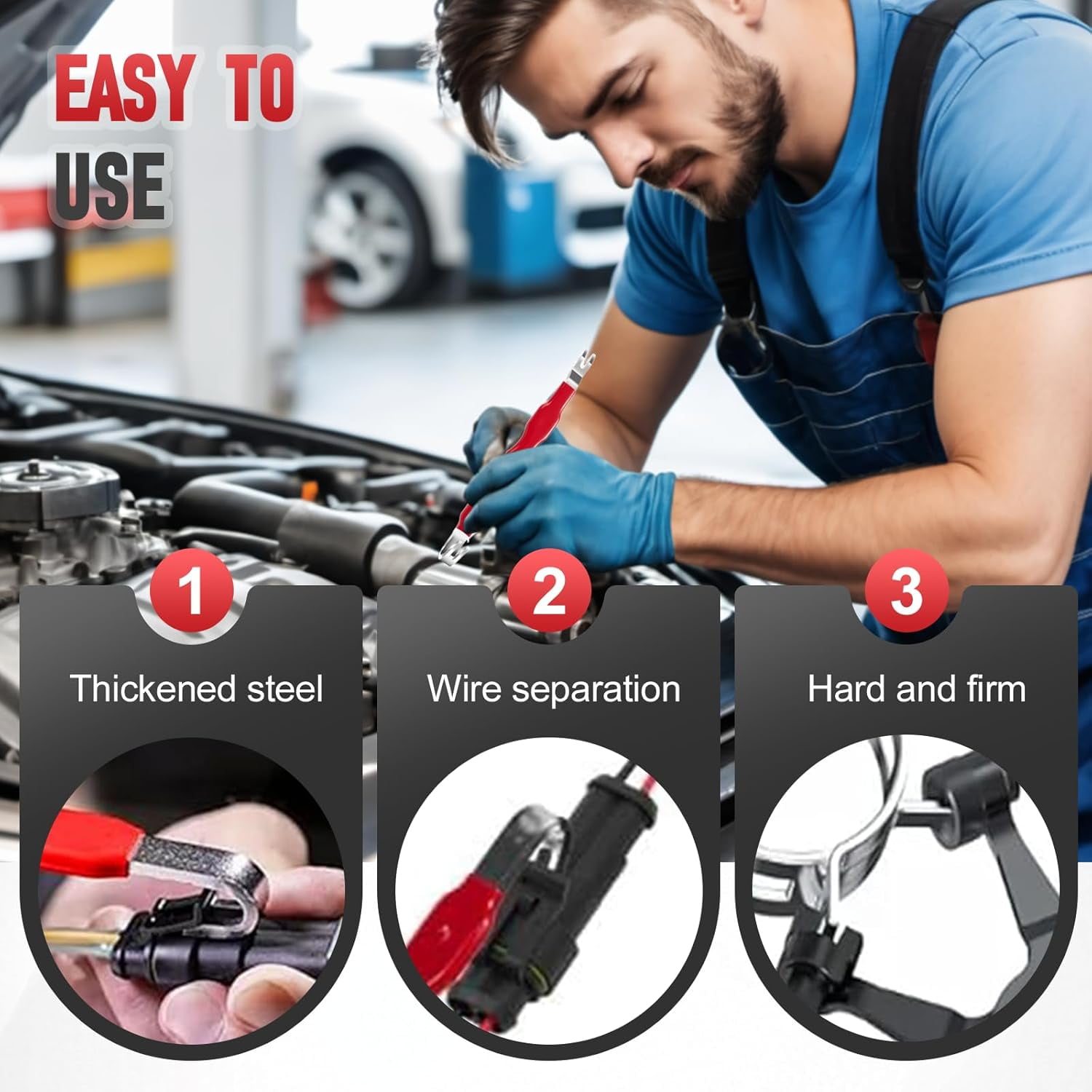 Electrical Disconnect Pliers, 2026 New Electrical Connector Separator, Automotive Electrical Connector Pliers, Electrical Tools, Electrical Plug Plier, Terminal Removal Tool Disconnect Tools (2 Set)
