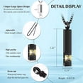 thumbnail image 2 of Crystal Cremation Urn Jewelry Cube Memorial Ashes Necklace Pendant Keepsake- Black Birthstone Series, 2 of 5