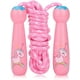 thumbnail image 1 of Cuerda para saltar para niños, cuerda de algodón ajustable con mango de madera decorada con patrón de dibujos animados para niños y niñas para ejercicio y entrenamiento físico, 1 of 5