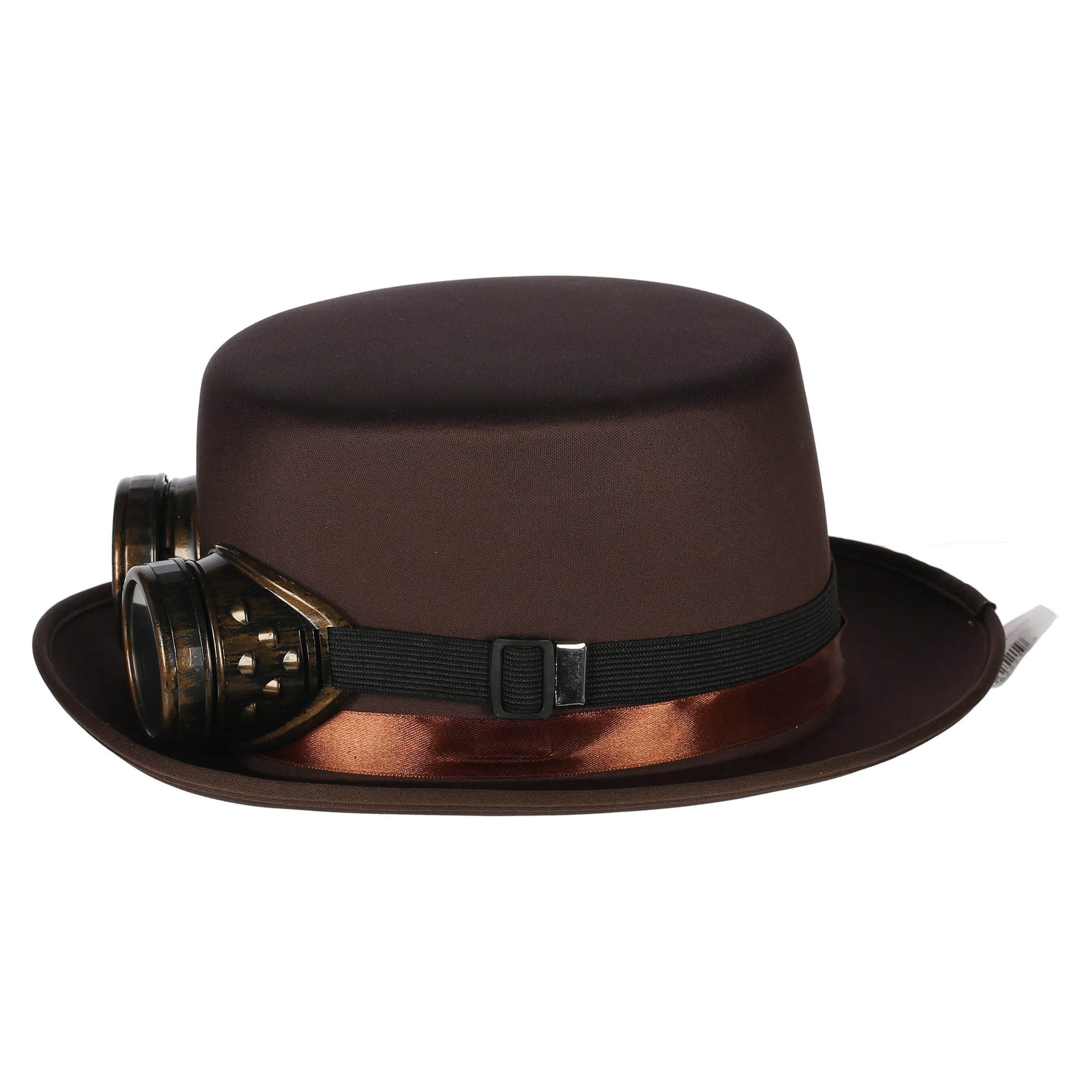 Steampunk Hat with Goggles Costume Accessory for Adults, Brown, Halloween by Way To Celebrate