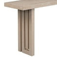 thumbnail image 5 of Lunale 59" Oak Veneer Console Table with Distinctive Side Shapes Legs, Suitable for Entryway, Hallway, Living Room, Light Brown, 5 of 7