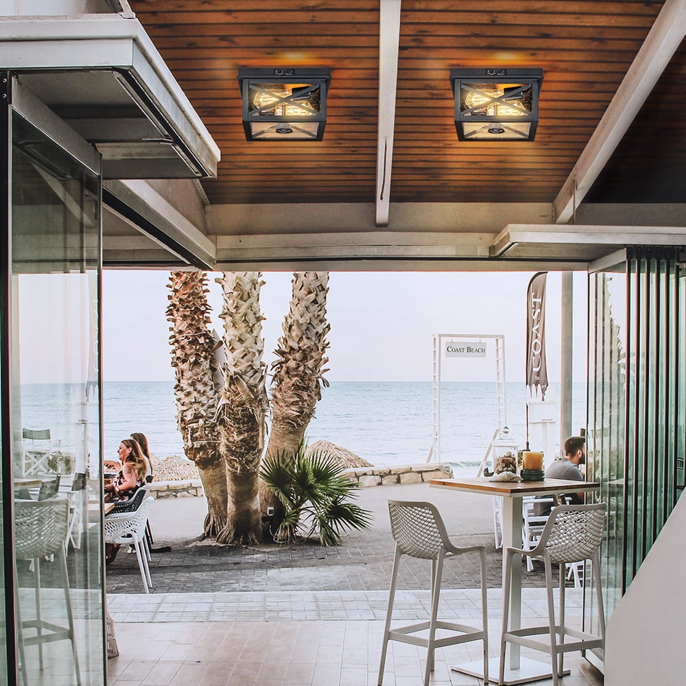Outdoor Ceiling Light with Motion Sensor
