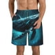 thumbnail image 1 of Balery Vintage Blue Pattern Whale Traje de Baño Estilo Hawaiano para Hombre, Shorts de Secado Rápido con Bolsillos-3X-Large, 1 of 6