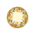 thumbnail image 2 of Fall & Thanksgiving Round Tablecloth, 47.3" Holiday Autumn Pumpkin Sunflower Orange Table Cloth, Farmhouse Waterproof Wipeable Fabric Table Cover for Outdoor Camping Home Party Decor, 2 of 7