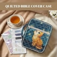 thumbnail image 3 of ZUXONGSY Starry Night Cat Print Elegant Quilted Bible Tote for Women - Large Carrying Case with Zipper Closure & Sturdy Handles, Gift for Bible Study & ChuZU, 3 of 7