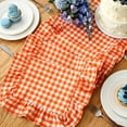 thumbnail image 6 of MMJ Table Runner Leaf Edge Ruffled Lace for Home Coffee Tea Dining Table Decor 13.8x3.9x3.9in, 6 of 8