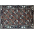 thumbnail image 1 of Ahgly Company Indoor Rectangle Oriental Light Blue Industrial Area Rugs, 2' x 5', 1 of 4
