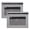 Gray, variant on HOMEIORA 3 Ring Binder Pencil Pouches, Stationery Storage Bags with Zipper - Pencil Case with Double Pocket and Mesh Window - Purple, 2 Pack