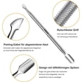 thumbnail image 4 of Kit de Démaquillage 2 Pcs en Acier Inoxydable pour Ongles Manucure Double Extrémité Poussoir à Cuticules Outils Résistants à l'Usure pour Adultes, 4 of 8