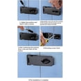thumbnail image 4 of Loquet de Porte à Loquet de 5 Pouces, Loquet de Porte Extérieur à Loquet de Porte avec Vis, Loquet de Porte en Acier Inoxydable pour Porte, Tiroir, Placard (Noir), 4 of 5