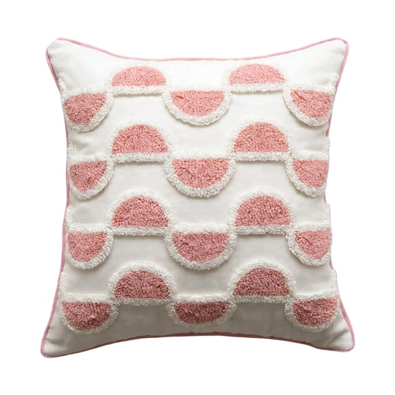 Throw Pillow Covers 18x18 Inch, Decorative Square Pillowcases, Farmhouse Holiday Cushion Covers for Couch Sofa Living Room Bedroom Outdoor Home Decor