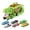 Green with 6 cars, variant on Bunblic Dino Transport Car Dinosaur Swallowing Vehicle Swallow Transport Play Vehicle Toy for Ages 3 4 5 Years Old Boy Kids Preschool Green with 6 cars