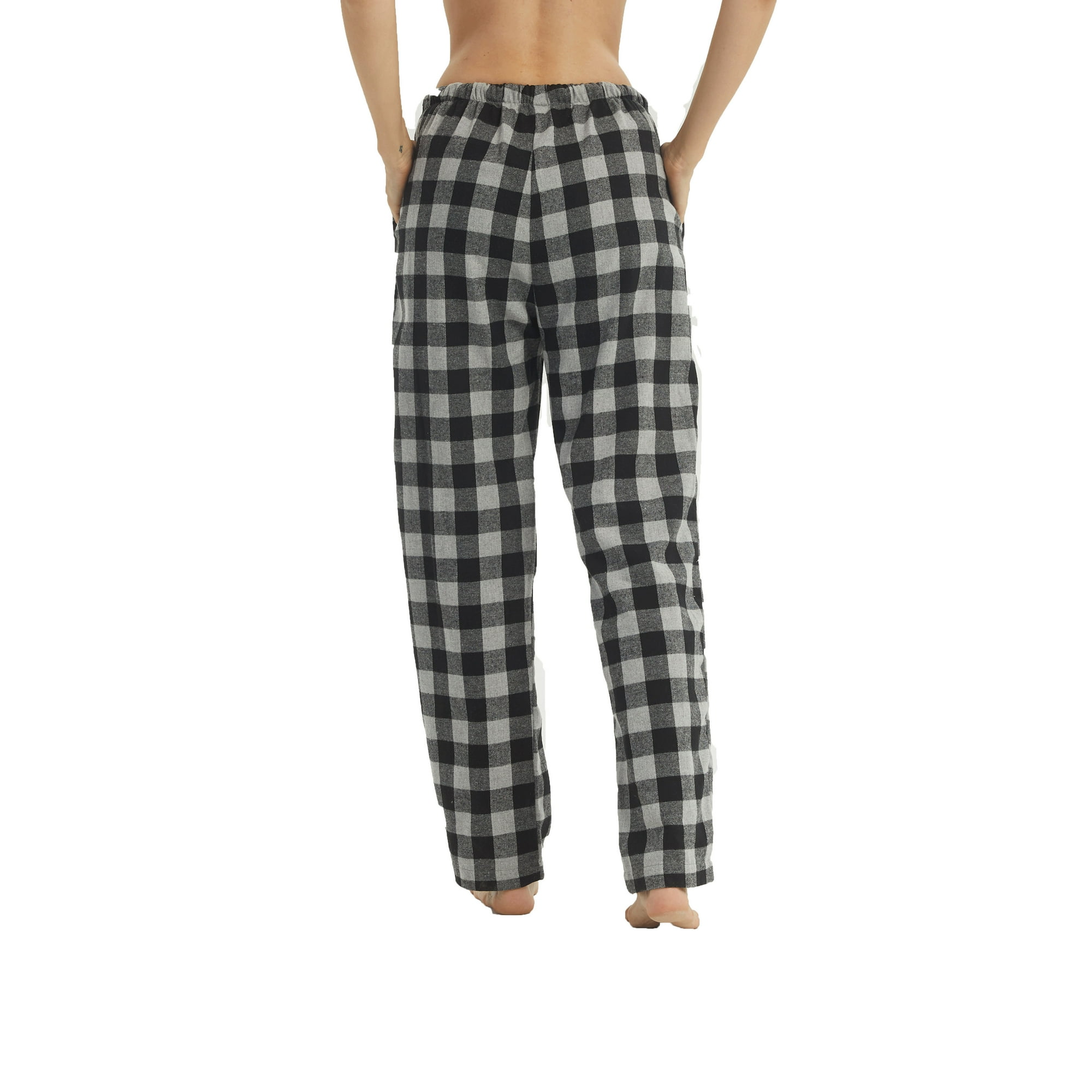 LANBAOSI Women Flannel Plaid Pajama Pants Relaxed Fit Casual Female Lounge Pant Sleepwear Comfy Loose Cotton Pajama Bottoms with Pockets Size Large Walmart
