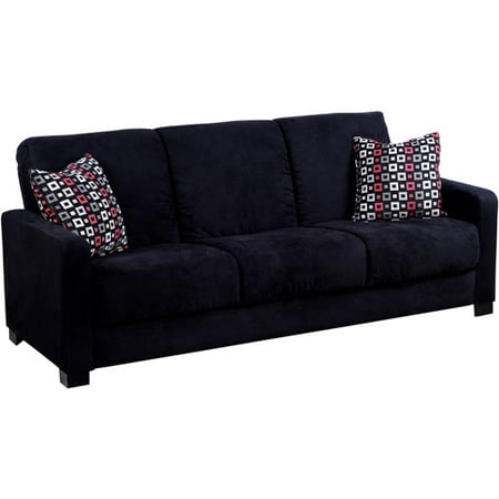 Handy Living Convert A Couch Full Sleeper Sofa With Geo Square Handy Living Convert A Couch Full Sleeper Sofa With Geo Square Pillows