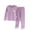 Purple, variant on Girls Pajamas Set Warm Toddler Pajamas Warm Clothes Children's Velvet Set Underwear Large Children Long Striped Home Wear for Boys and Girls Kids Clothes for Boys 3-4 Years