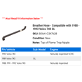 thumbnail image 2 of Breather Hose - Compatible with 1988 - 1992 Volvo 740 GL 1989 1990 1991, 2 of 2
