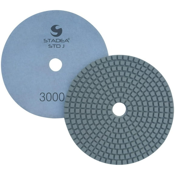 Stadea PPW217D Diamond Polishing Pads 5 Inch For Concrete Terrazzo Marble Granite Countertop Floor Wet Polishing, Grit 3000 - Pack of 2
