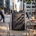 thumbnail image 5 of Men Business Laptop Backpack Travel Work Bag Multi Compartment External Charging Port Water Resistant Daily Commute Computer Bag, 5 of 5