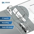 thumbnail image 2 of Davis Group Premium Economy, Round Ring, Binder, 6 Pack (Grey, 2"), 2 of 8