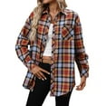 thumbnail image 3 of Miqool Flannel Shirts for Women Long Sleeve Button Down Plaid Fall Shirt Casual Business Work Tops, 3 of 7