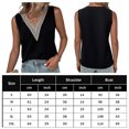 thumbnail image 2 of Camisetas Sin Mangas Cortas Lady Camisole Vest Casual Style Tank Top Vest V Neck Daily Outfit (Negro XXL) Ygjytge para Mujer Negro T M, 2 of 5