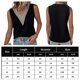 thumbnail image 2 of Camisetas Sin Mangas Cortas Lady Camisole Vest Casual Style Tank Top Vest V Neck Daily Outfit (Negro XXL) Ygjytge para Mujer Negro T M, 2 of 5