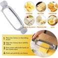 thumbnail image 6 of Stainless Steel Butter Slicer Cutter with 2 Butter Knives – Hand Held Ergonomic Butter Cutter for Stick Butter & Soft Cheese, 3 in 1 Easy Butter Spreader Knife for Cold Butter Slicing & Spreading, 6 of 7