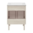 thumbnail image 7 of Bron 24" Freestanding Bathroom Vanity in White Oak with 3-Hole Centerset Sink Top, 7 of 7