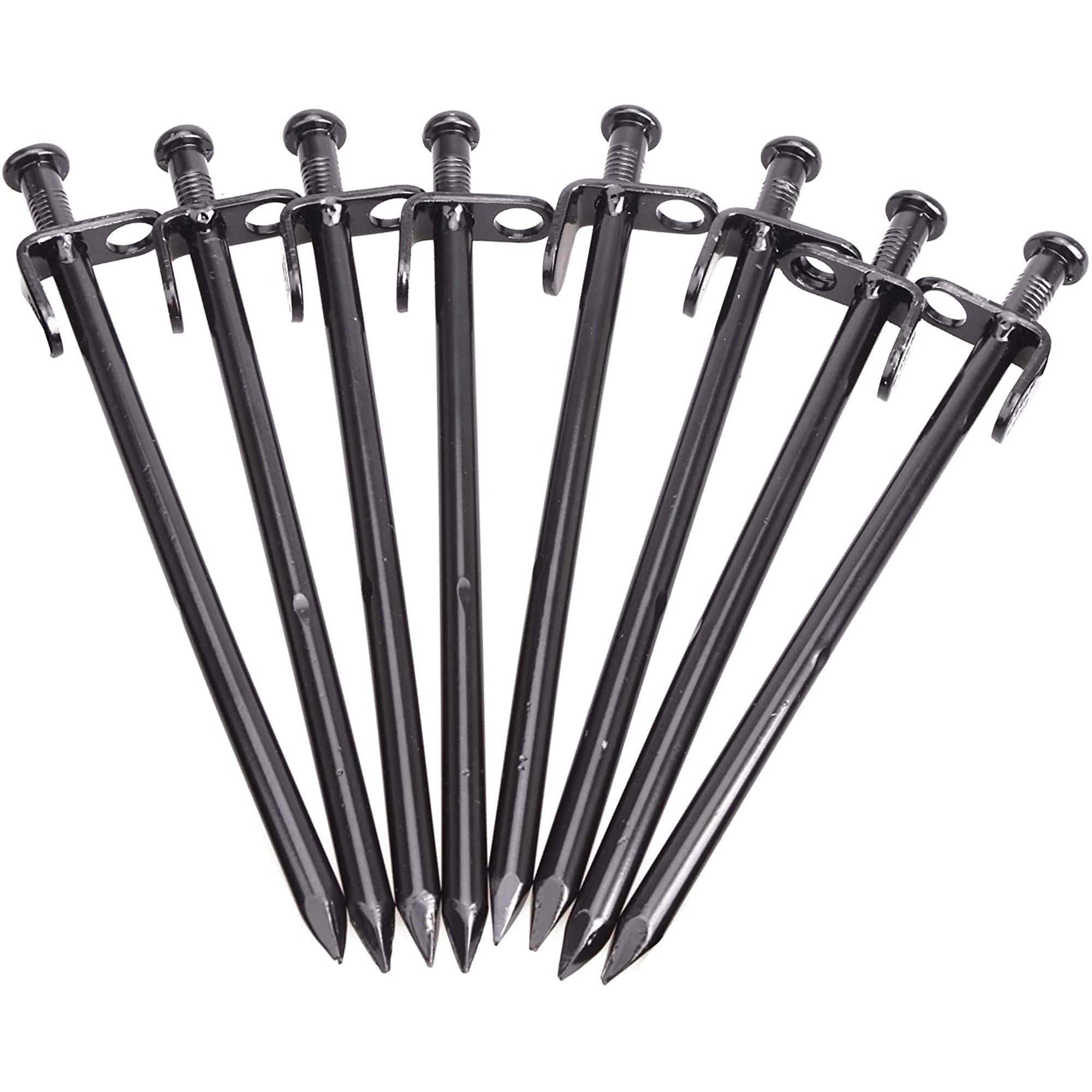 Packs Tent Stakes 20cm Heavy Duty Metal Tent Pegs For Camping Steel
