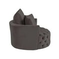 thumbnail image 3 of ACME Zunyas Accent Chair with Swivel in Gray Velvet, 3 of 7