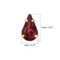 thumbnail image 2 of Unique Bargains 20Pack Teardrop Sew on Rhinestone - 13x8mm Glass Teardrop Crystal Rhinestones in Gold Prong Setting (Brown Purple), 2 of 7