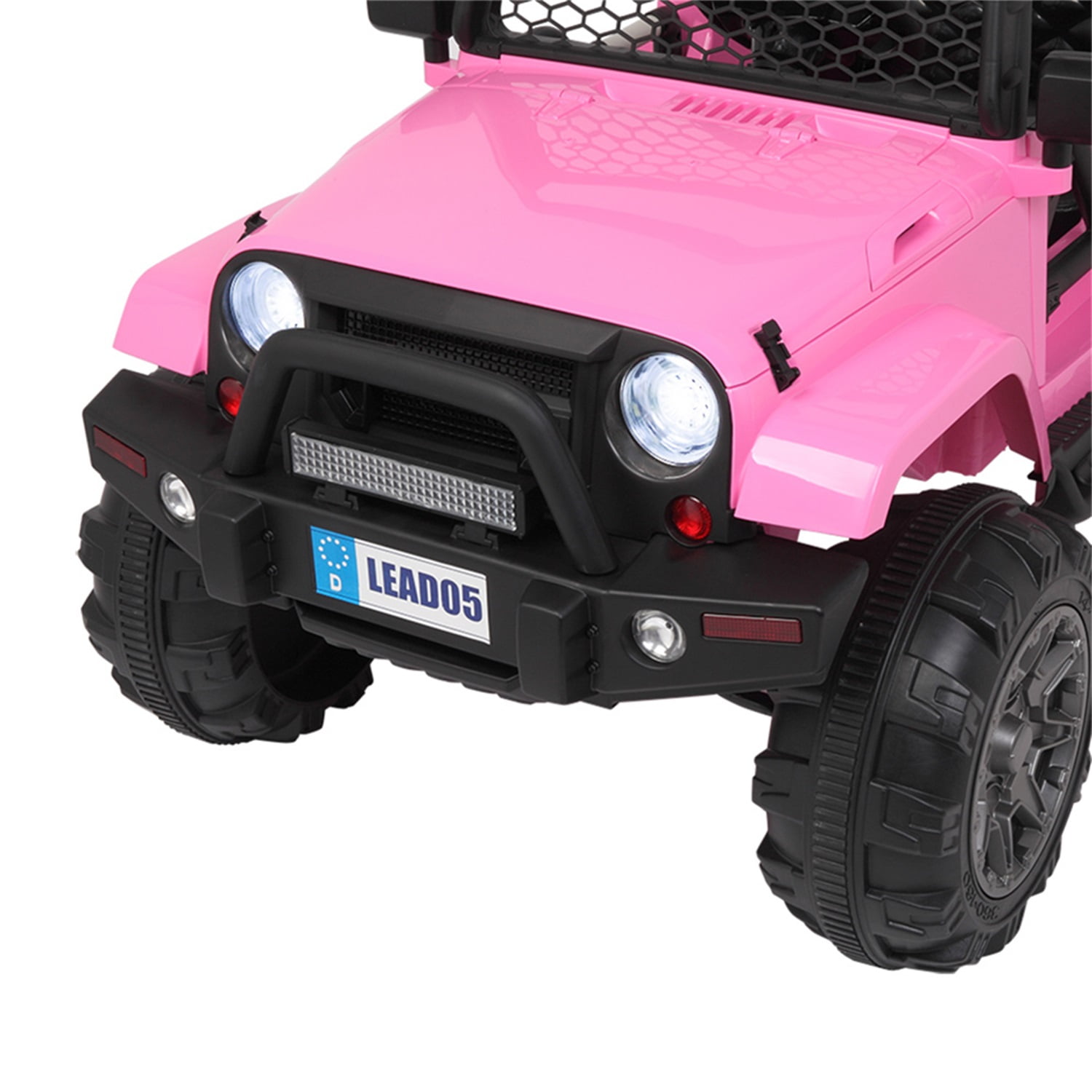 CIPACHO Remodeled Dual Drive 12V Kids Ride On Car Toy 45W * 2 Batter with 2.4G Remote Control, Pink