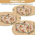 thumbnail image 7 of Renewold Toaster Oven Protective Cover Dustproof Smart Oven Air Fryer Protector Case with Pockets Easy Clean Kitchen Appliance Accessories, 22.5 x 18.5 x 13 Inches, Sunflower Floral Orange, 7 of 7