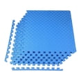 thumbnail image 1 of BalanceFrom Fitness 24 Sq Ft Interlocking EVA Foam Exercise Mat Tiles, Blue, 1 of 12