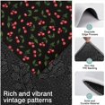 thumbnail image 3 of Black Christmas Cherry Pattern Kitchen Rugs Sets Of 3,Kitchen Runner Rugs Non Skid Washable,Decorative Kitchen Floor Mats for Kitchen,Sink,Laundry,17"x30"+ 17"x47" + 17"x59", 3 of 6
