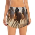thumbnail image 2 of Lsque Horses running Printed Women's Running Shorts with Liner Pockets,Elastic Quick Dry Workout Athletic Gym Yoga Shorts,Womens High Waist Shorts-X-Large, 2 of 7