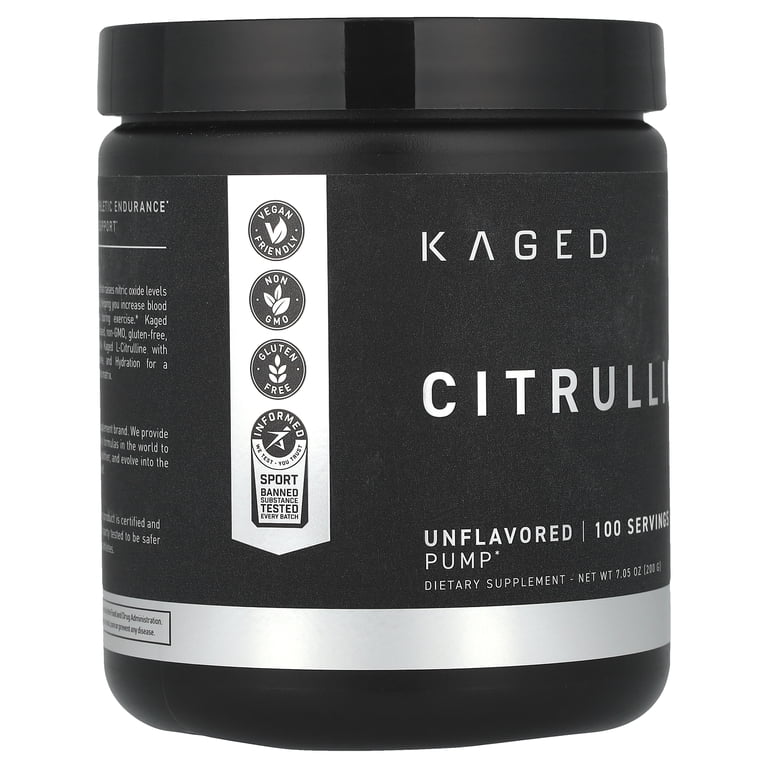 Kaged Citrulline, Unflavored, 7.05 oz (200 g)