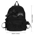 thumbnail image 3 of Bolsa Para La Escuela Süße Reisetasche, bequemer Mädchen-Rucksack mit Fliege, Nylon-Büchertasche (schwarz), 3 of 8