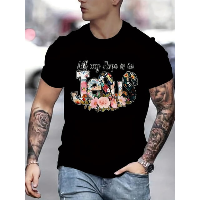 Men's Novelty 3D Printed Fashion T-Shirt - Casual 100% Cotton Crew Neck with Unique Graphic Design, Machine Washable Tee For Adult, Men, Women, Teen, Teenager, Adolescent, Youth