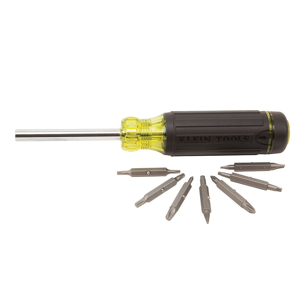 Multi-Bit Screwdriver 15-in-1 Tamperproof Fixed Shaft with Cushion-Grip Handle 