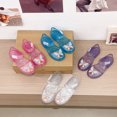 thumbnail image 6 of SGMVNU Little Girls Jelly Sandals Closed Toe Soft Rubber Sole Water Beach Shoes Summer Mary Jane Kids Princess Dress Flat, Size 4.5-5 Years, Blue, 6 of 7