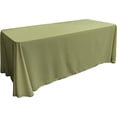 thumbnail image 2 of LA Linen TCpop90x132-SageDrkP39 Polyester Poplin Rectangular Tablecloth, Dark Sage - 90 x 132 in., 2 of 4